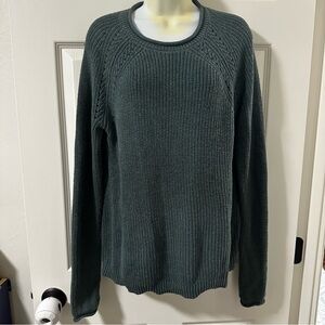 Green Jones New York sweater with zipper sides size large